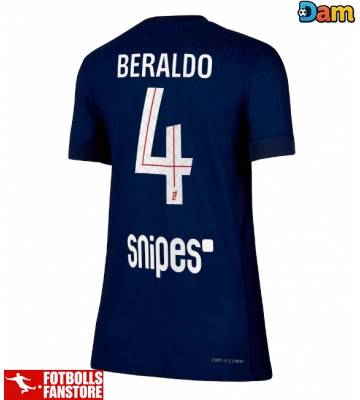 Paris Saint-Germain Lucas Beraldo #4 Hemmatröja Dam 2025-26 Kortärmad